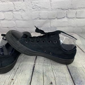 Converse Chuck Taylor Black On Black Low Top Women Size 10 Men Size 8